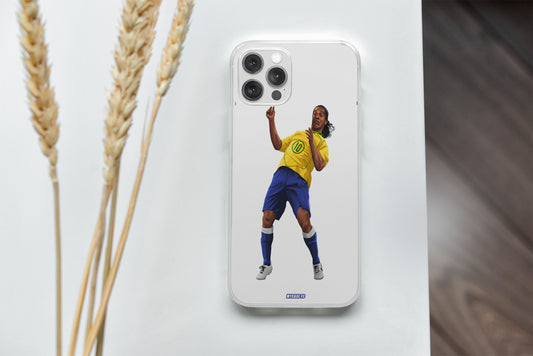 Emportez l'esprit du football brésilien avec vous grâce à nos coques pour iPhone 15 Pro Max