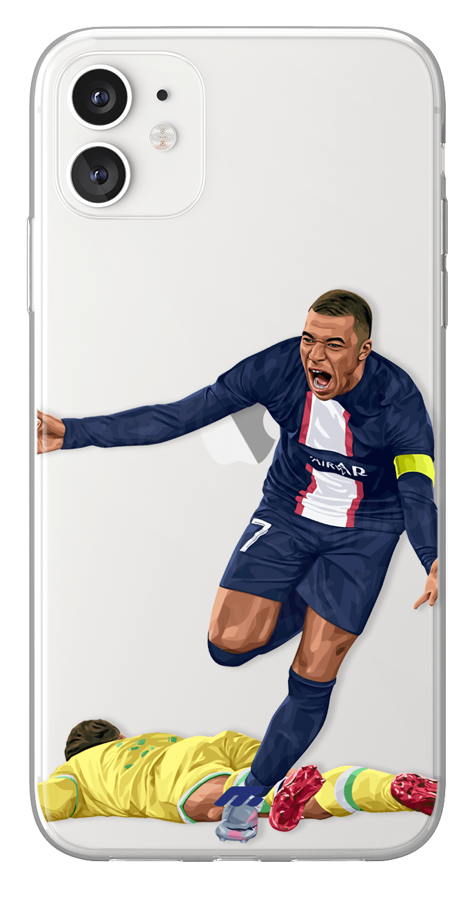 Coque de Kylian Mbappé avec Paris Saint-Germain, Etui de téléphone de Football