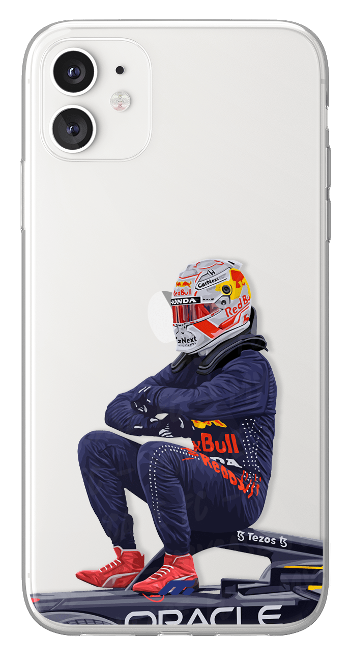 Coque de Max Verstappen avec RedBull, Etui de téléphone de Formule 1