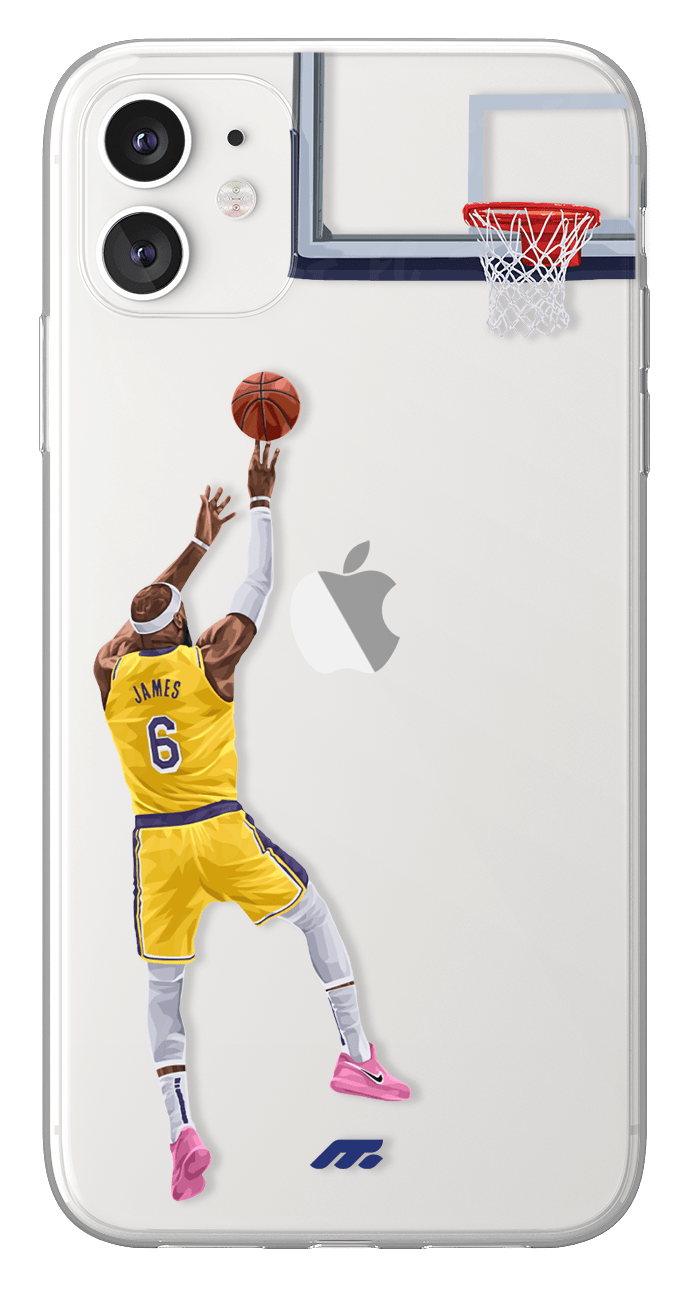 Coque de Lebron James avec Los Angeles Lakers, Etui de téléphone de Basket-ball
