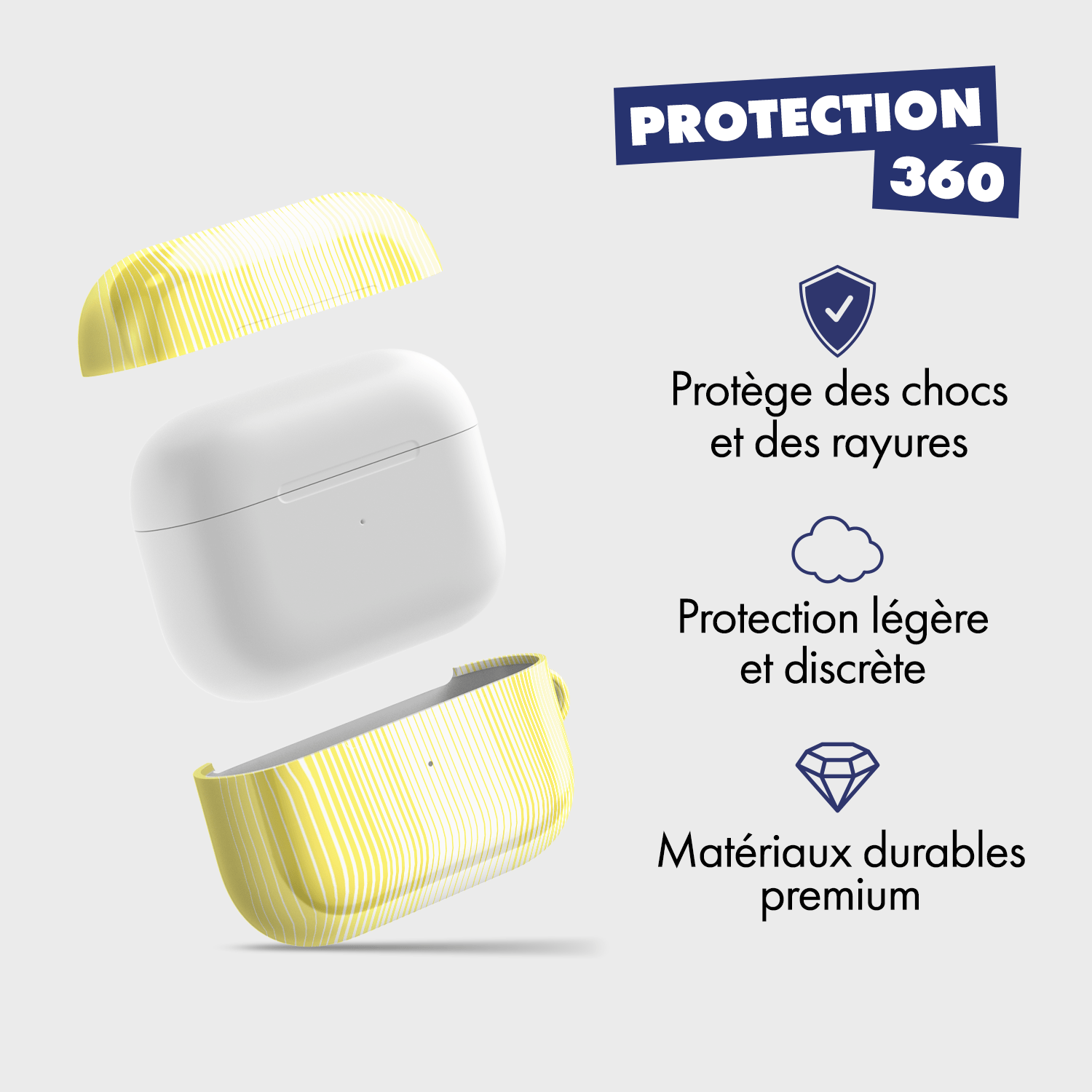 Coque pour AirPods & Samsung buds football Atletico Madrid