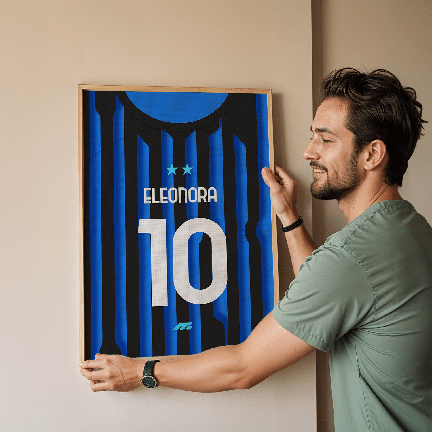 Affiche Inter Milan football personnalisable à imprimer