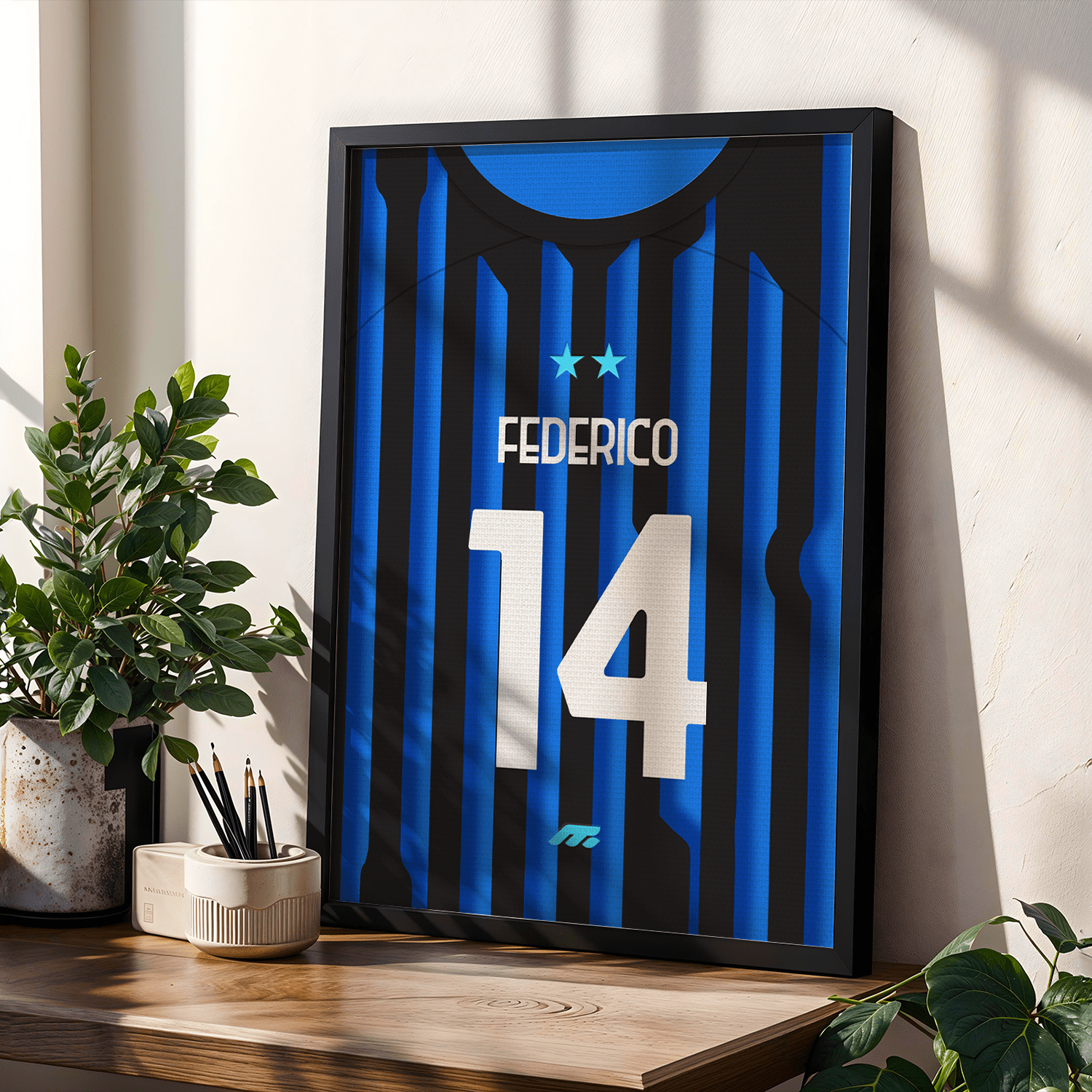 Affiche Inter Milan football personnalisable à imprimer