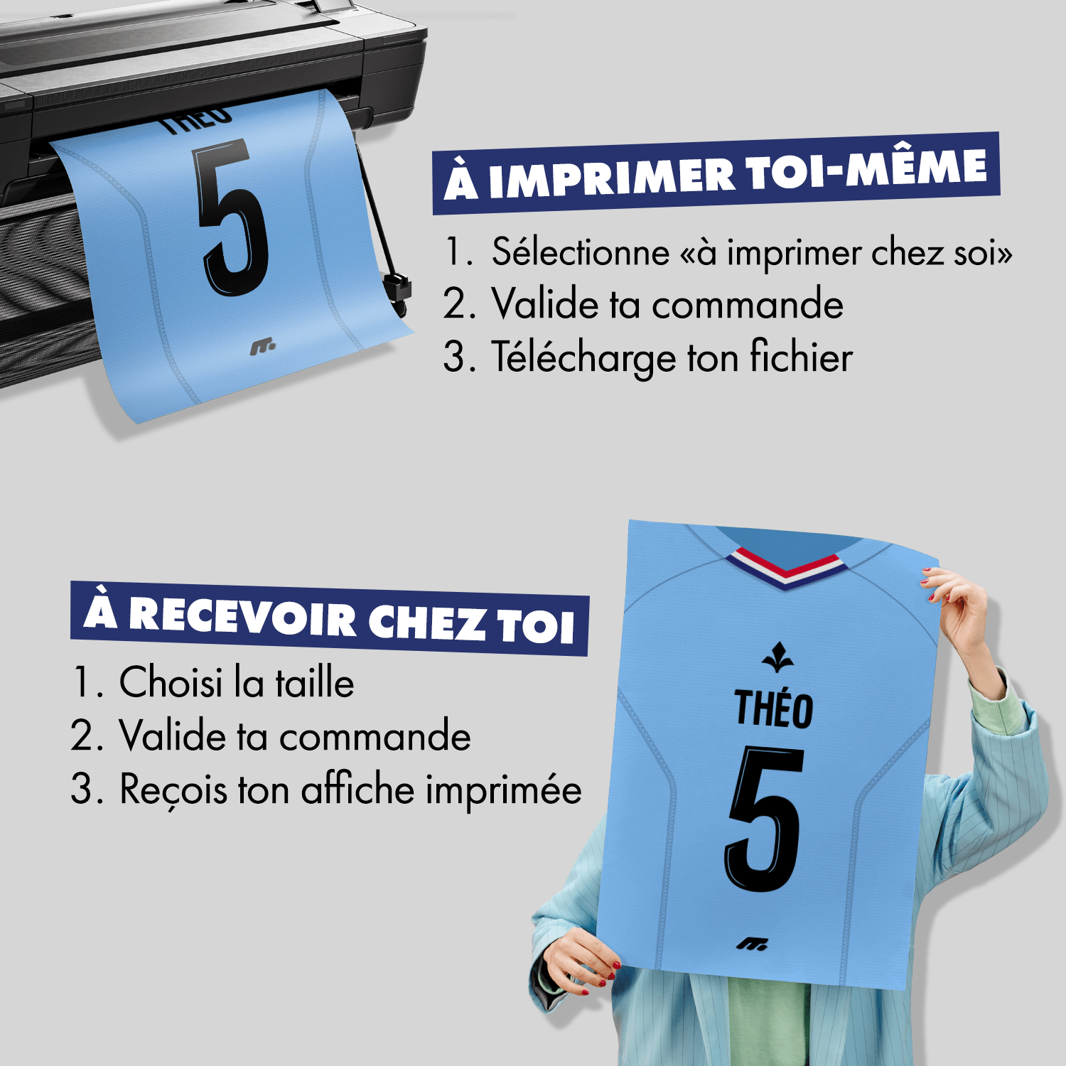 Affiche Lille Gardien OSC football personnalisable à imprimer