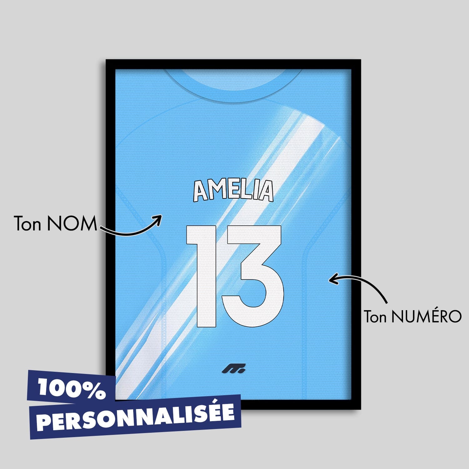 Affiche Manchester City football personnalisable à imprimer