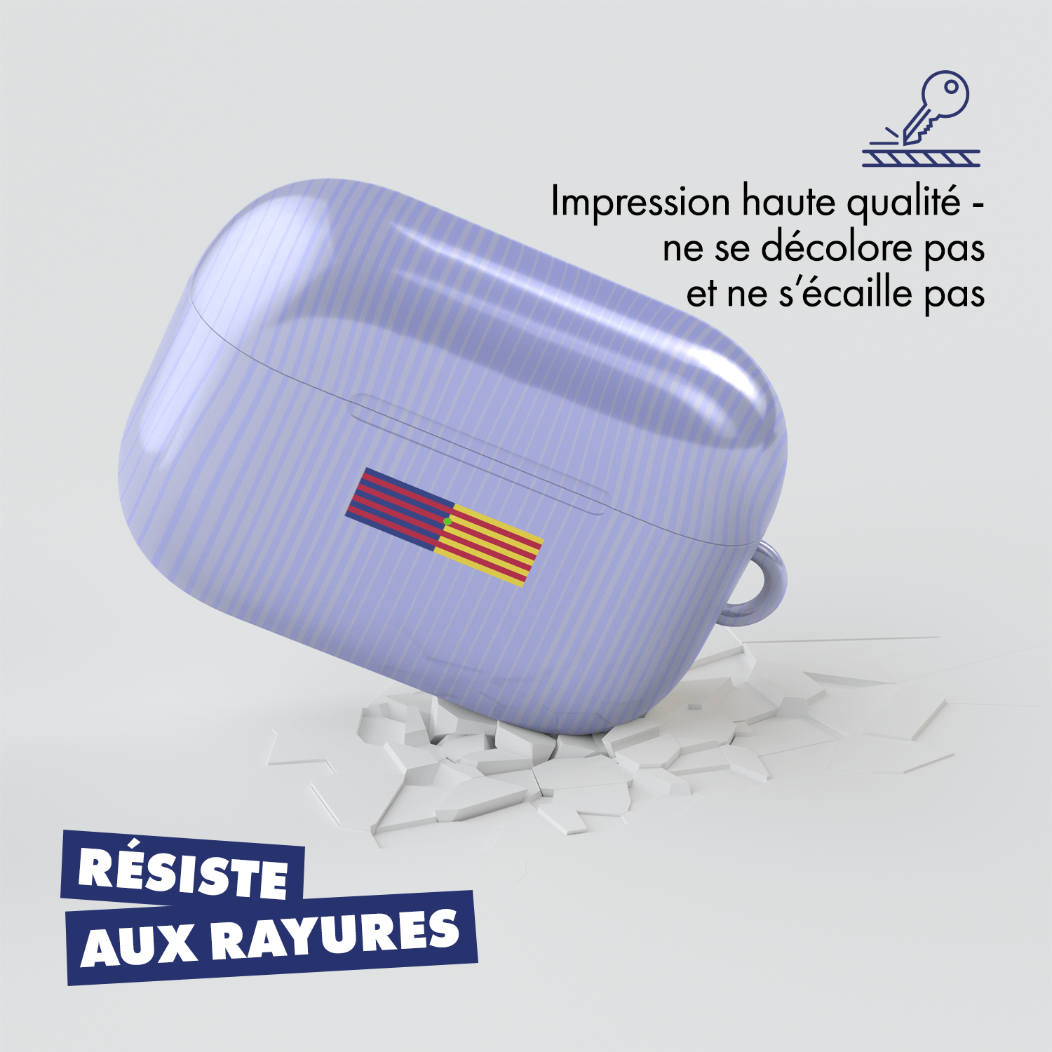 Coque pour AirPods & Samsung buds football FC Barcelona