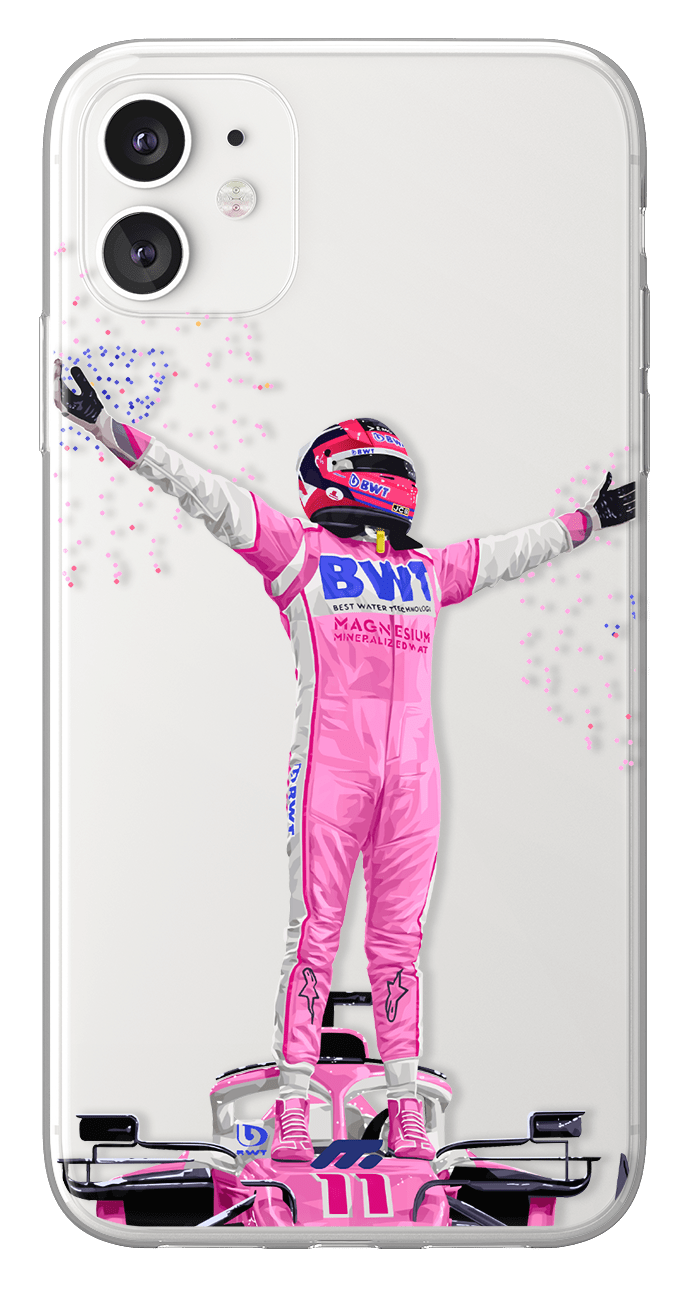 Coque de Sergio Perez avec Racing Point, Etui de téléphone de Formule 1