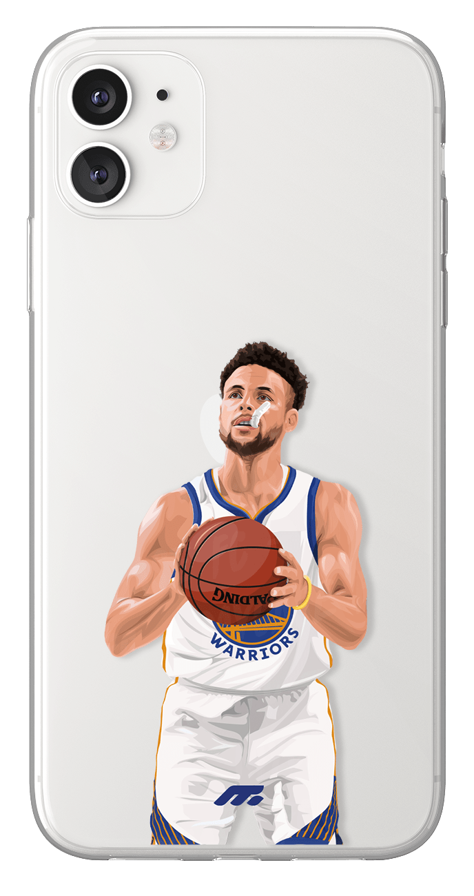 Coque de Steph Curry avec  Golden State Warriors, Etui de téléphone de Basket-ball