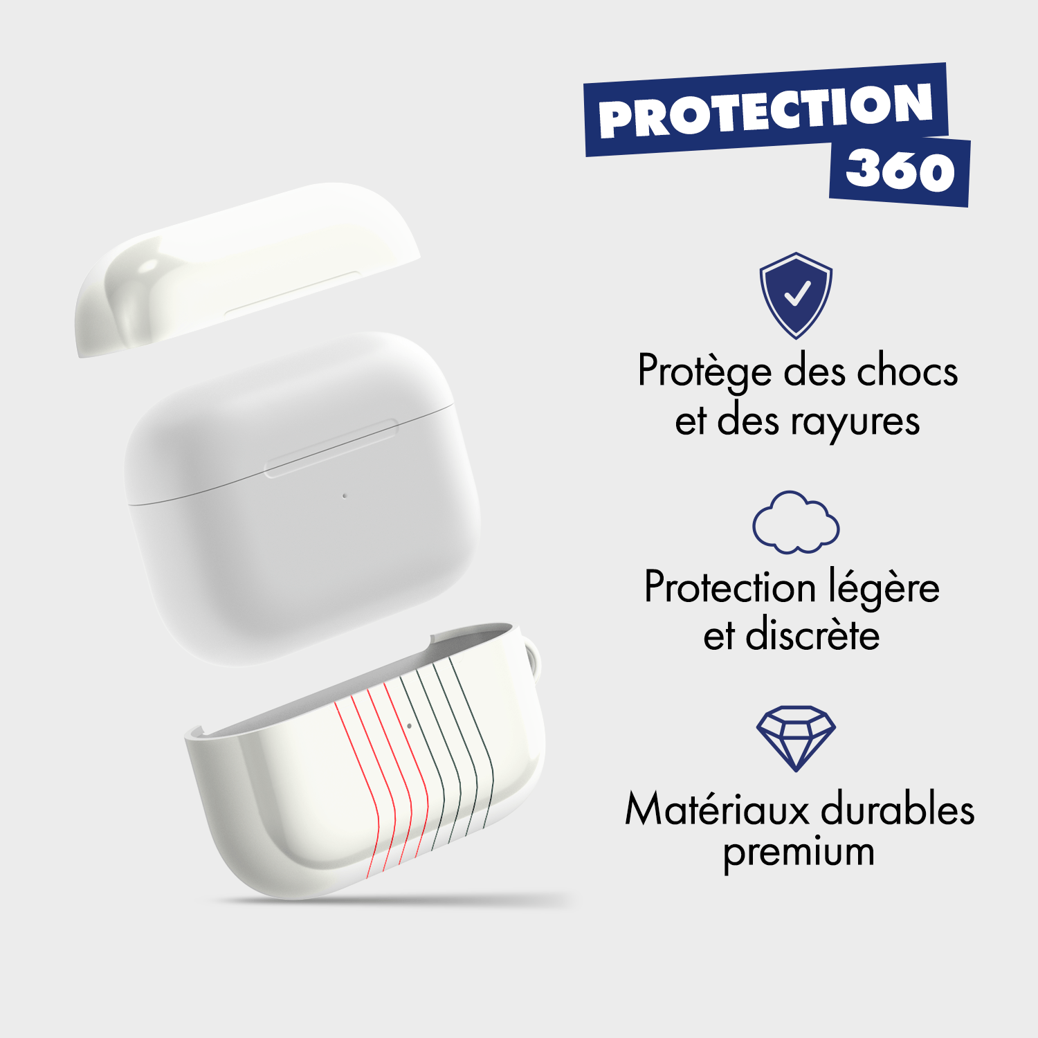 Coque pour AirPods & Samsung buds football Chelsea FC