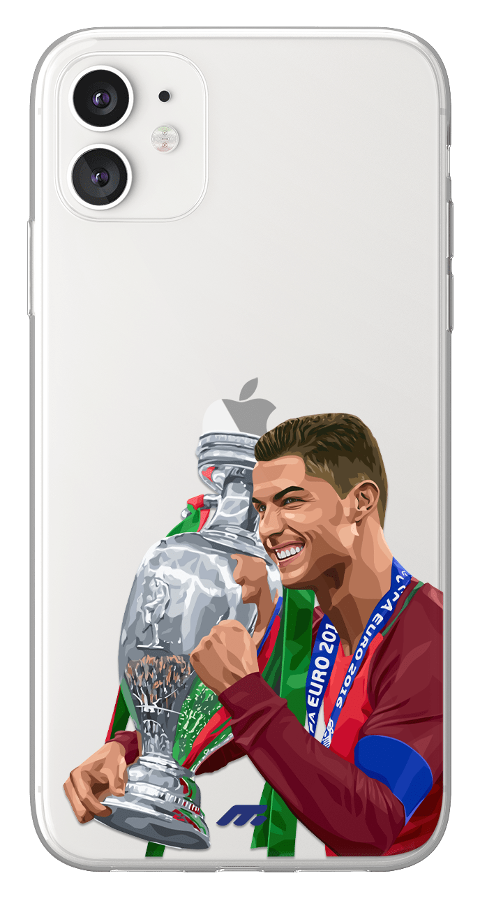 Coque de Cristiano Ronaldo avec Portugal, Etui de téléphone de Football