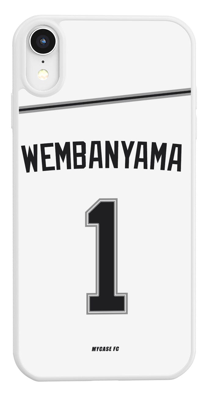 Coque de protection Association de Wembanyama avec les Spurs de San Antonio pour téléphone
