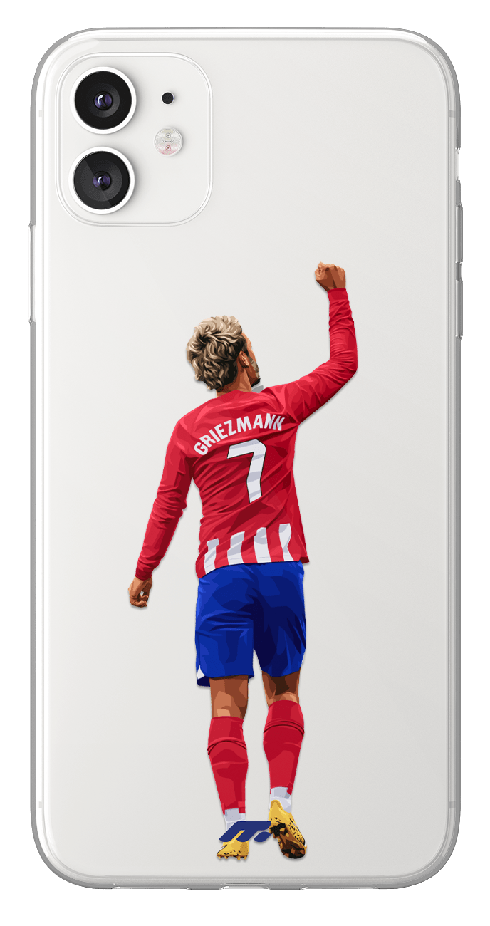 Coque de protection d'Antoine Griezmann a l'Atlético Madrid pour téléphone