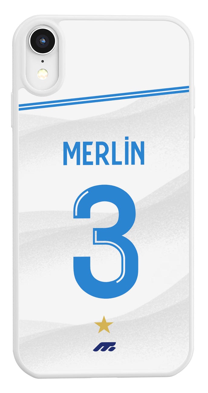 Coque de protection domicile de Merlin a l'Olympique de Marseille OM pour téléphone