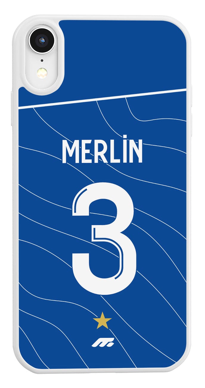 Coque de protection exterieur de Merlin a l'Olympique de Marseille OM pour téléphone