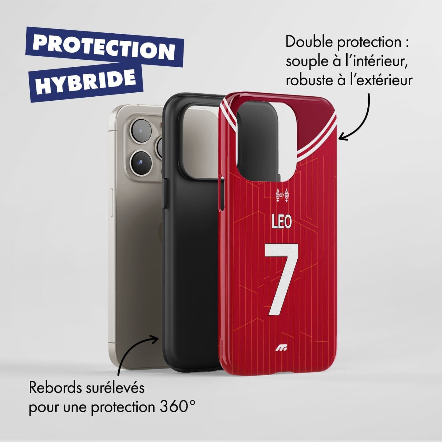 Coque Liverpool FC football personnalisable pour téléphone