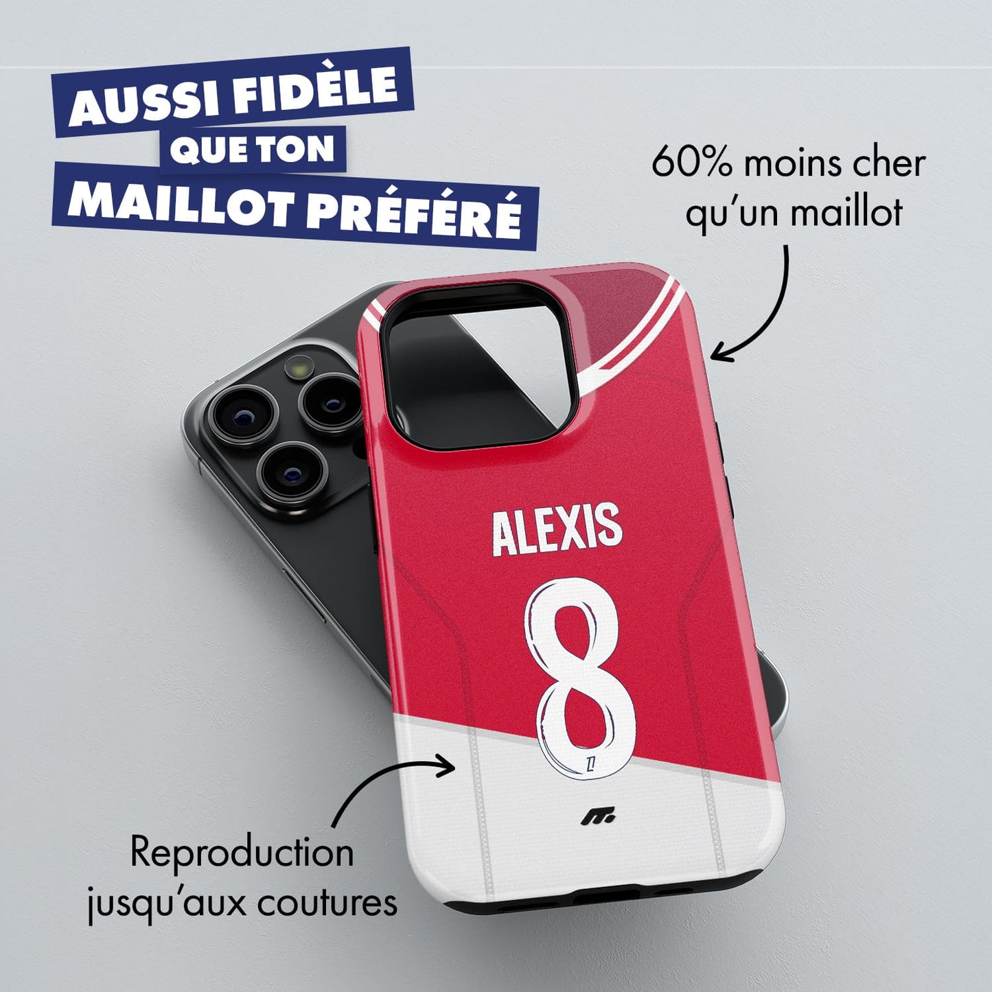 Coque AS Monaco football personnalisable pour téléphone