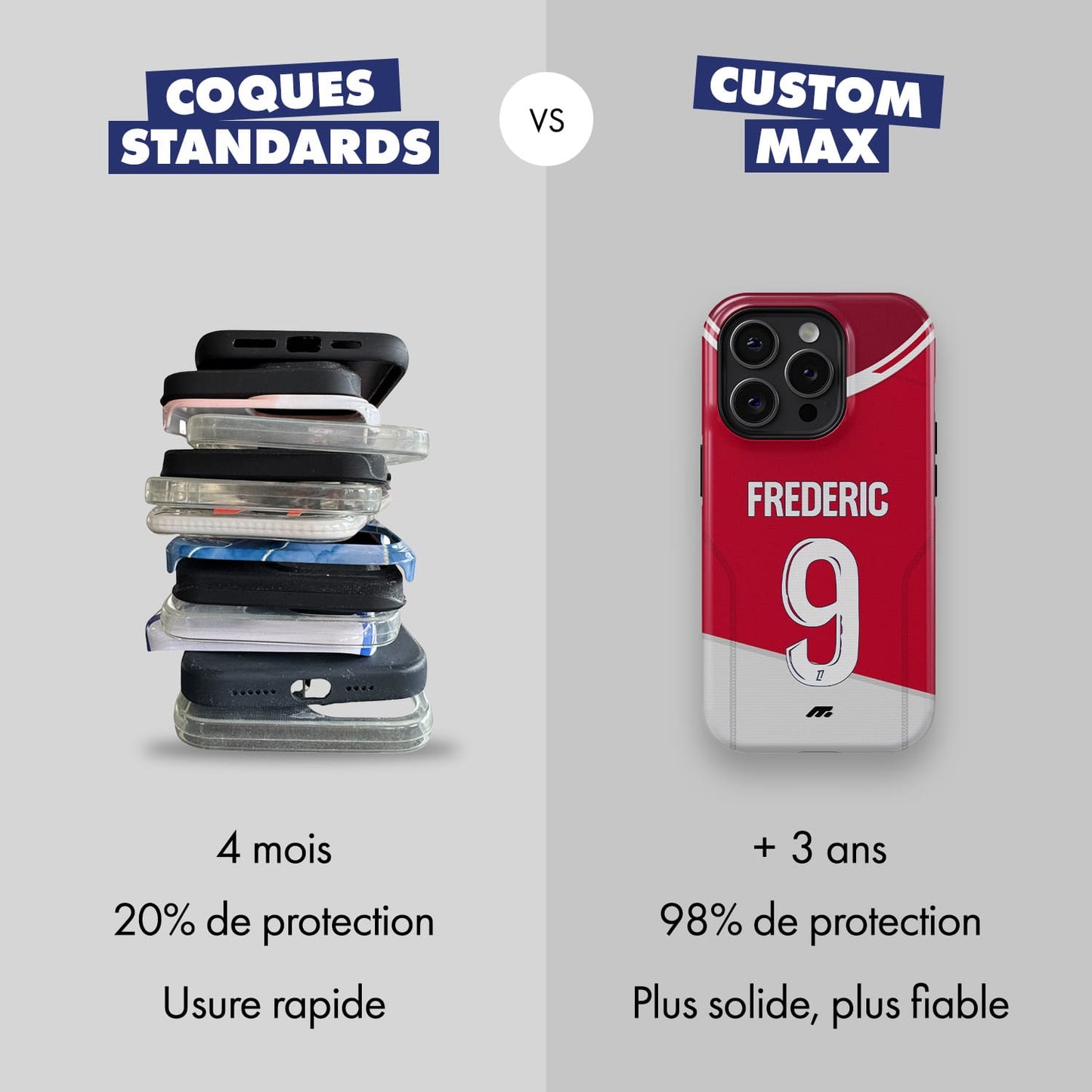 Coque AS Monaco football personnalisable pour téléphone