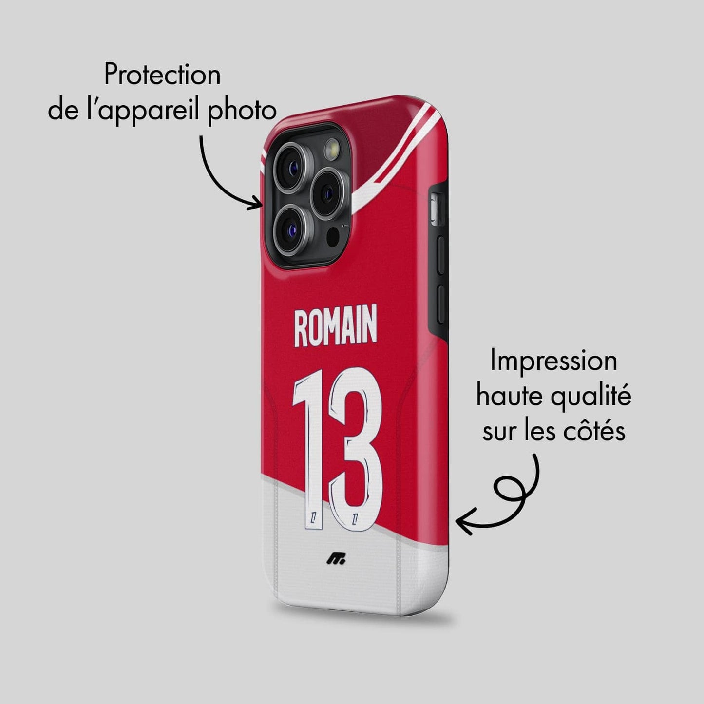 Coque AS Monaco football personnalisable pour téléphone