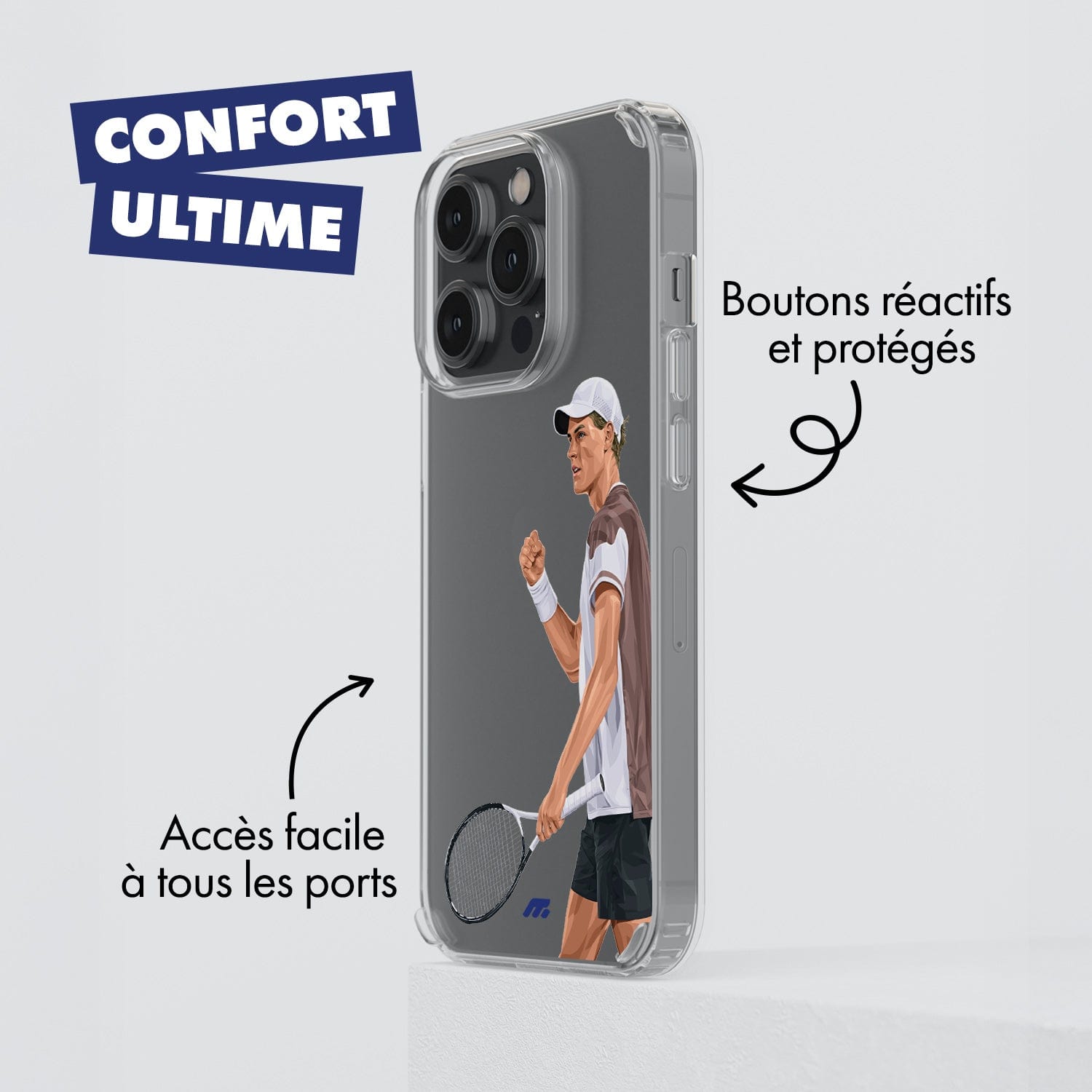 Coque Jannick Sinner de Tennis Jannick Sinner