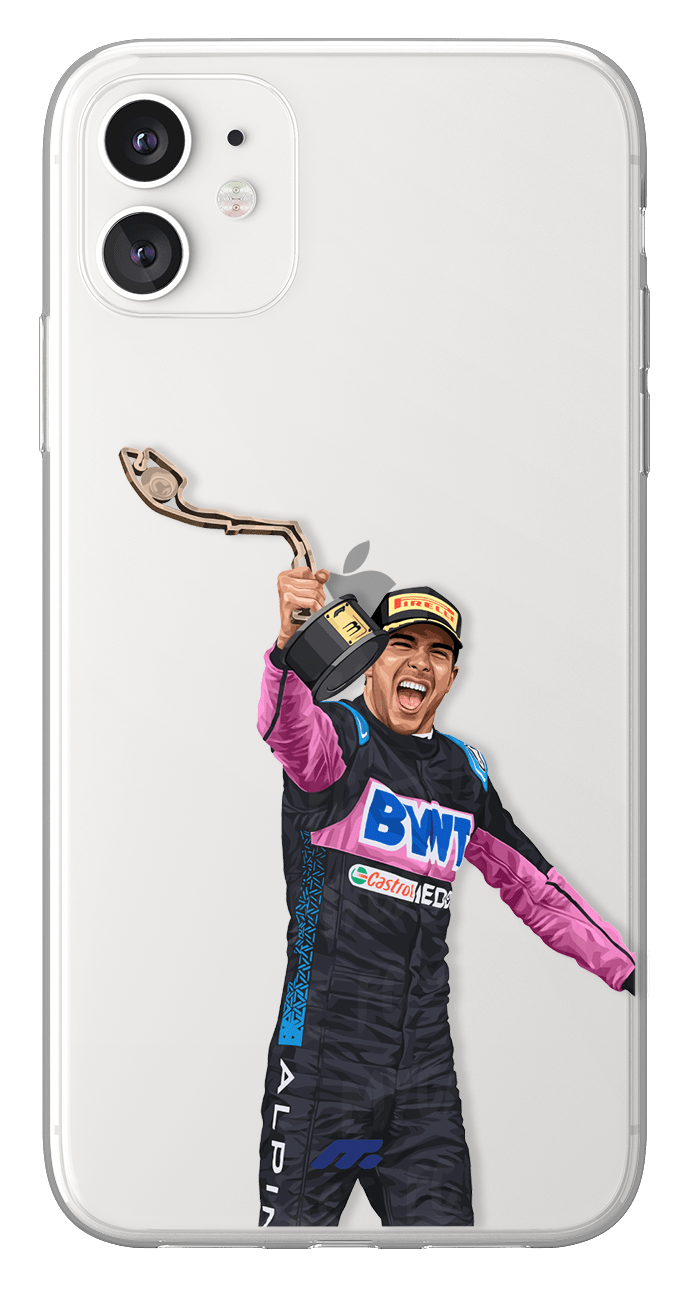 Coque de Esteban Ocon avec Alpine, Etui de téléphone de Formule 1
