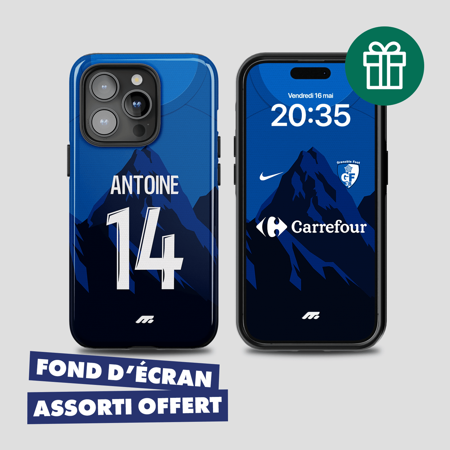 Coque de téléphone GRENOBLE personnalisable pour téléphone