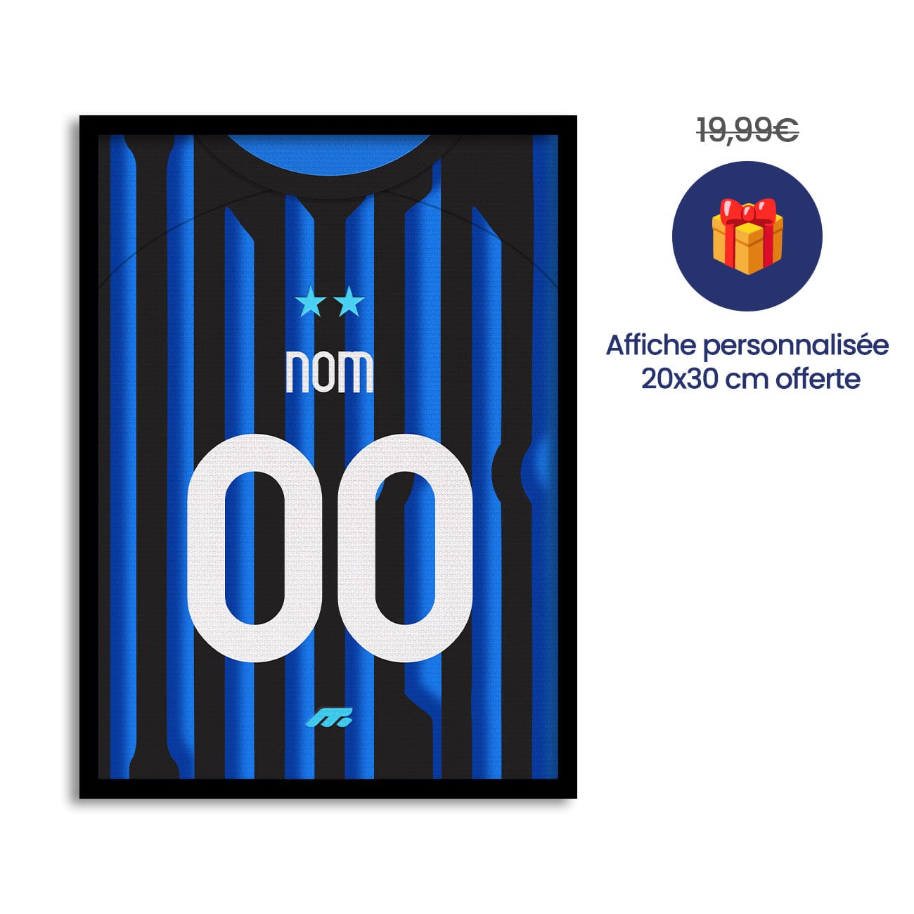 Pack INTER MILAN personnalisé de football