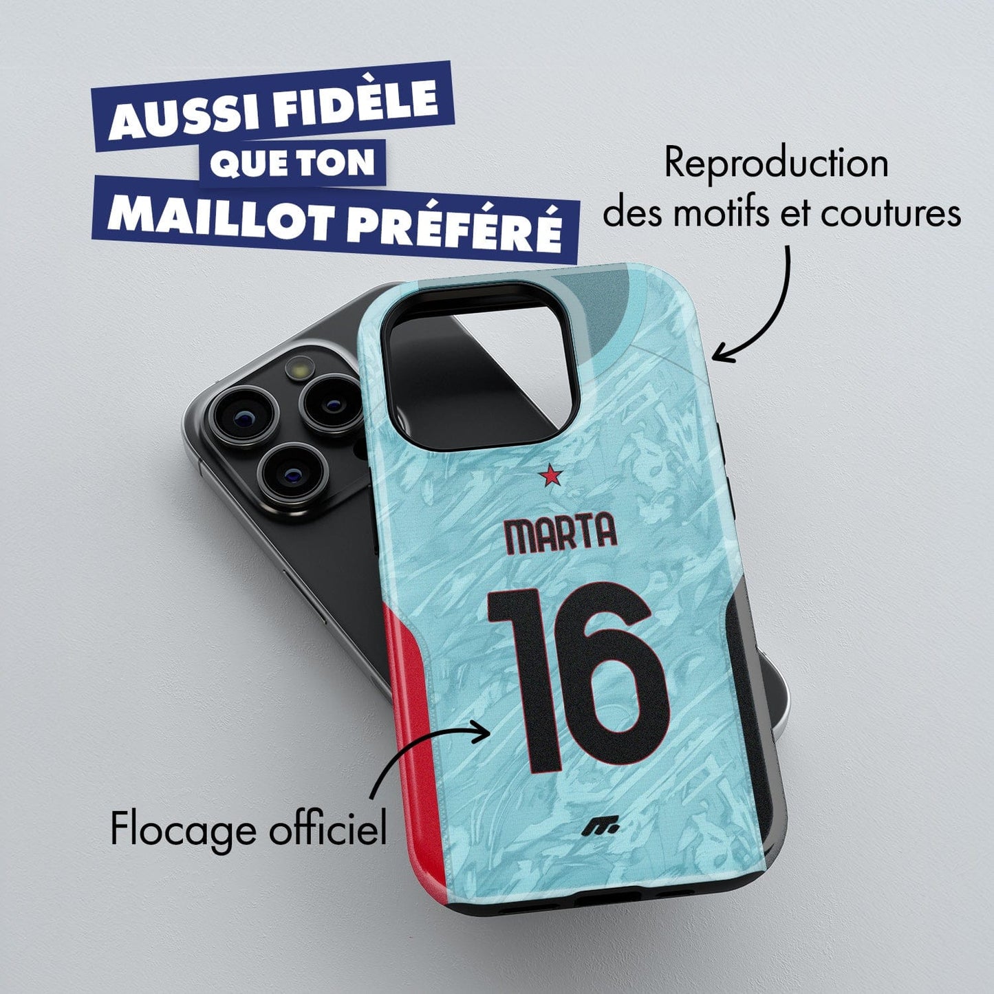 Coque AC Milan football personnalisable pour téléphone