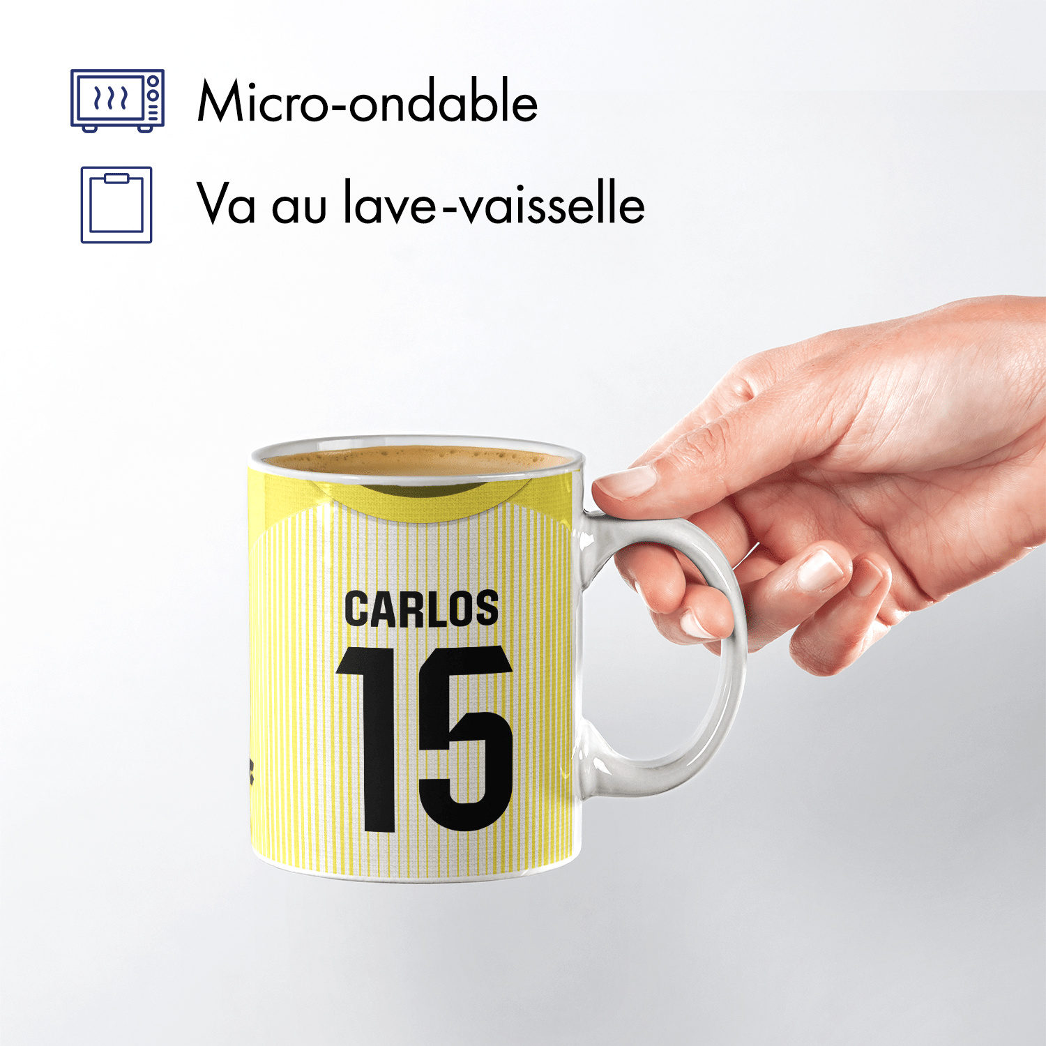 Mug Atletico Madrid football personnalisable