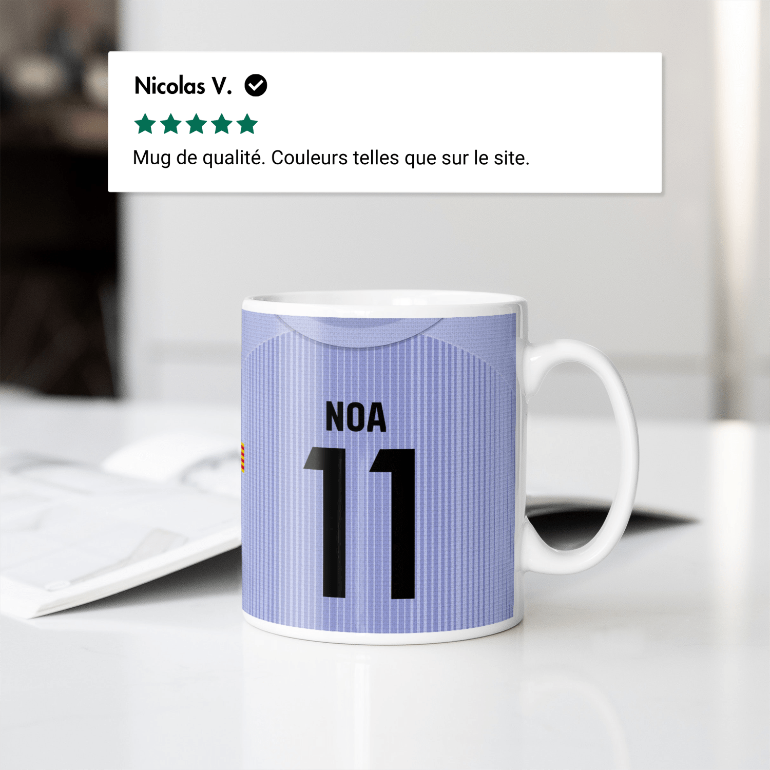 Mug FC Barcelona football personnalisable