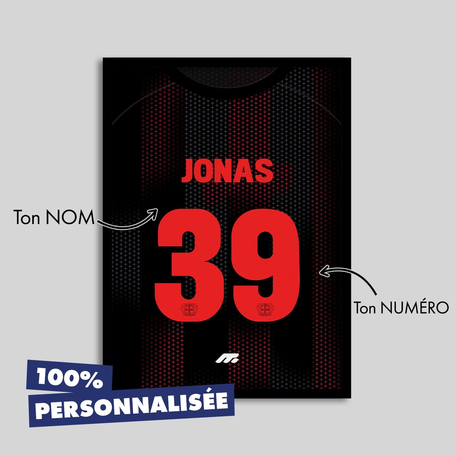 Affiche BAYER LEVERKUSEN football personnalisable à imprimer