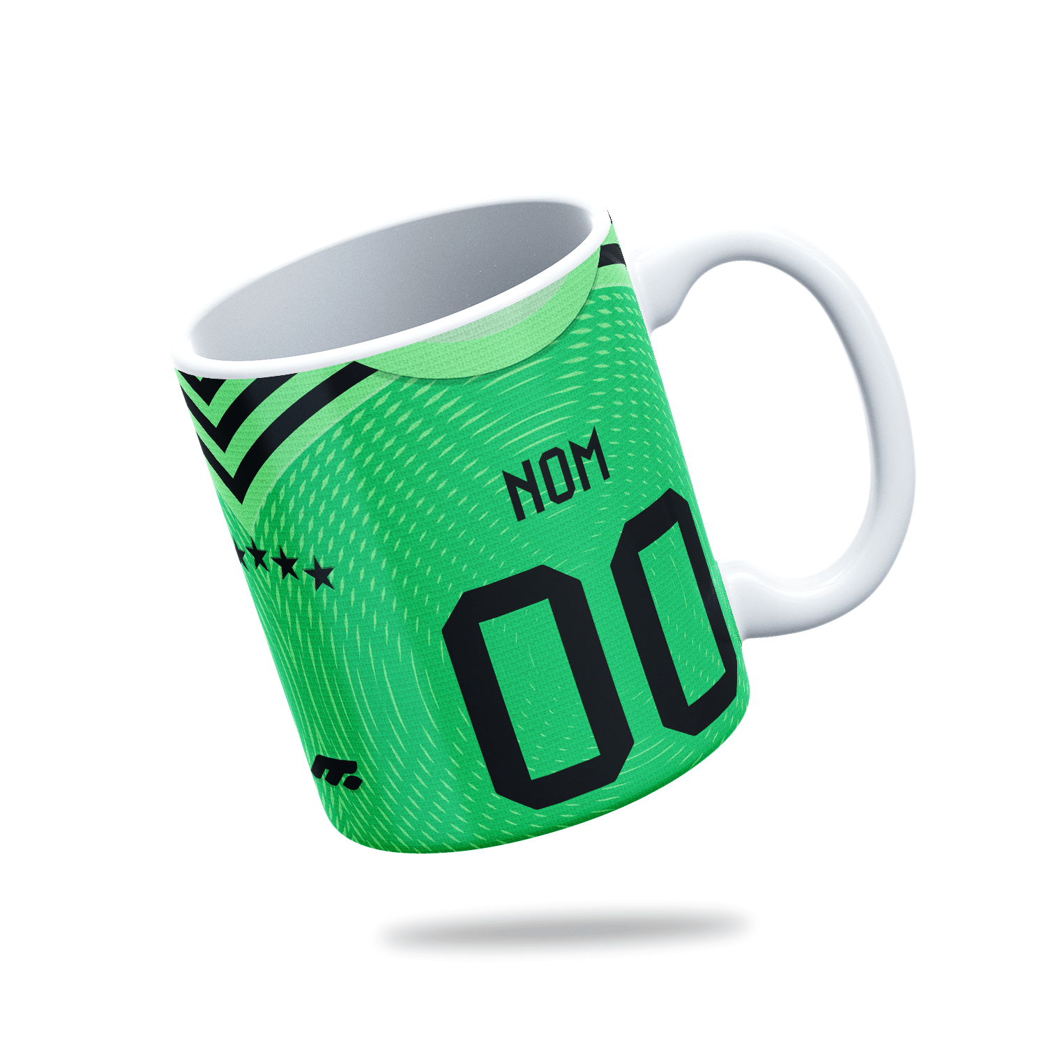 Tasse FC Bayern München à Rayures - Céramique Officielle 0,3L