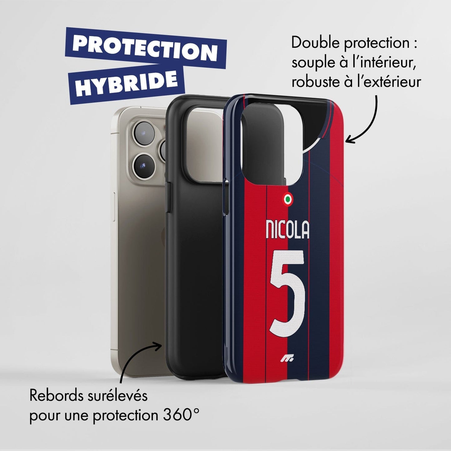 Coque de téléphone BOLOGNE personnalisable pour téléphone