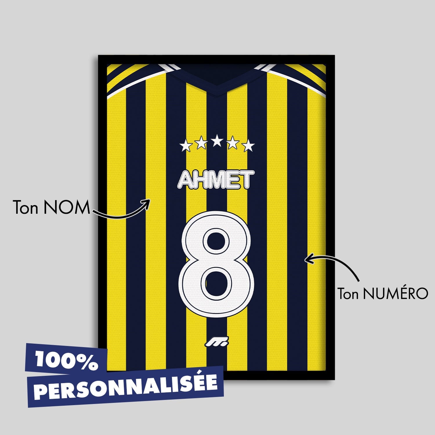 Affiche FENERBAHCE football personnalisable à imprimer