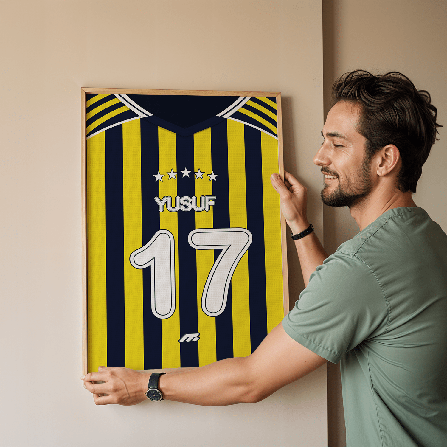 Affiche FENERBAHCE football personnalisable à imprimer