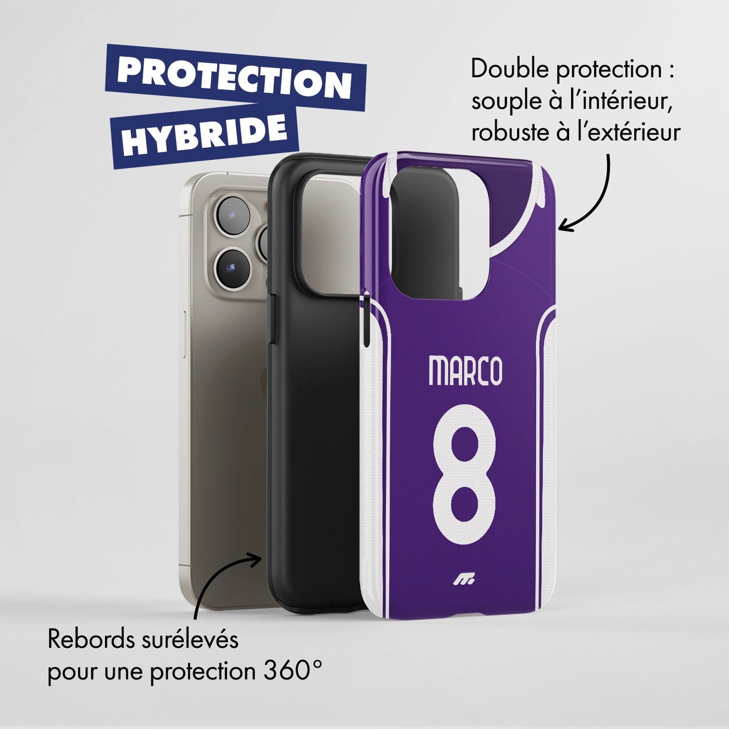 Coque de téléphone Fiorentina personnalisable pour téléphone