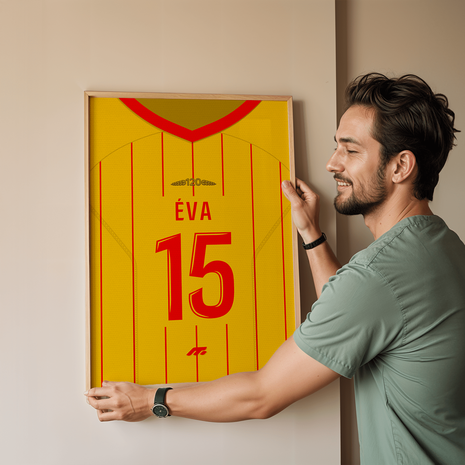 Affiche RC Lens football personnalisable à imprimer