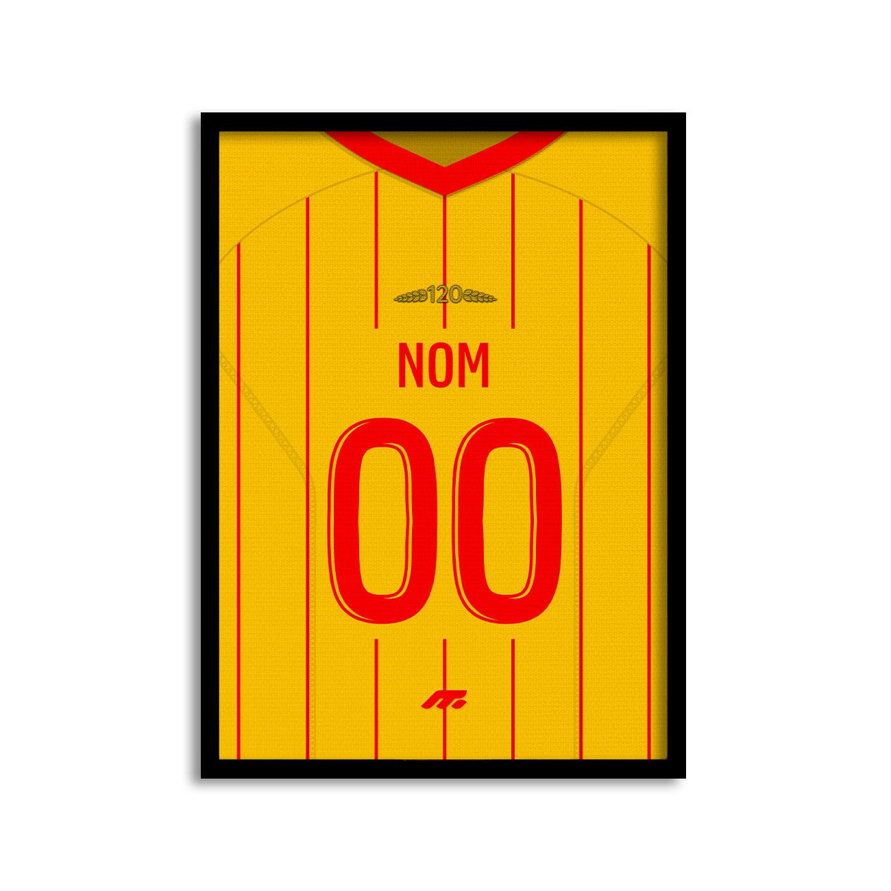 Affiche RC Lens football personnalisable à imprimer