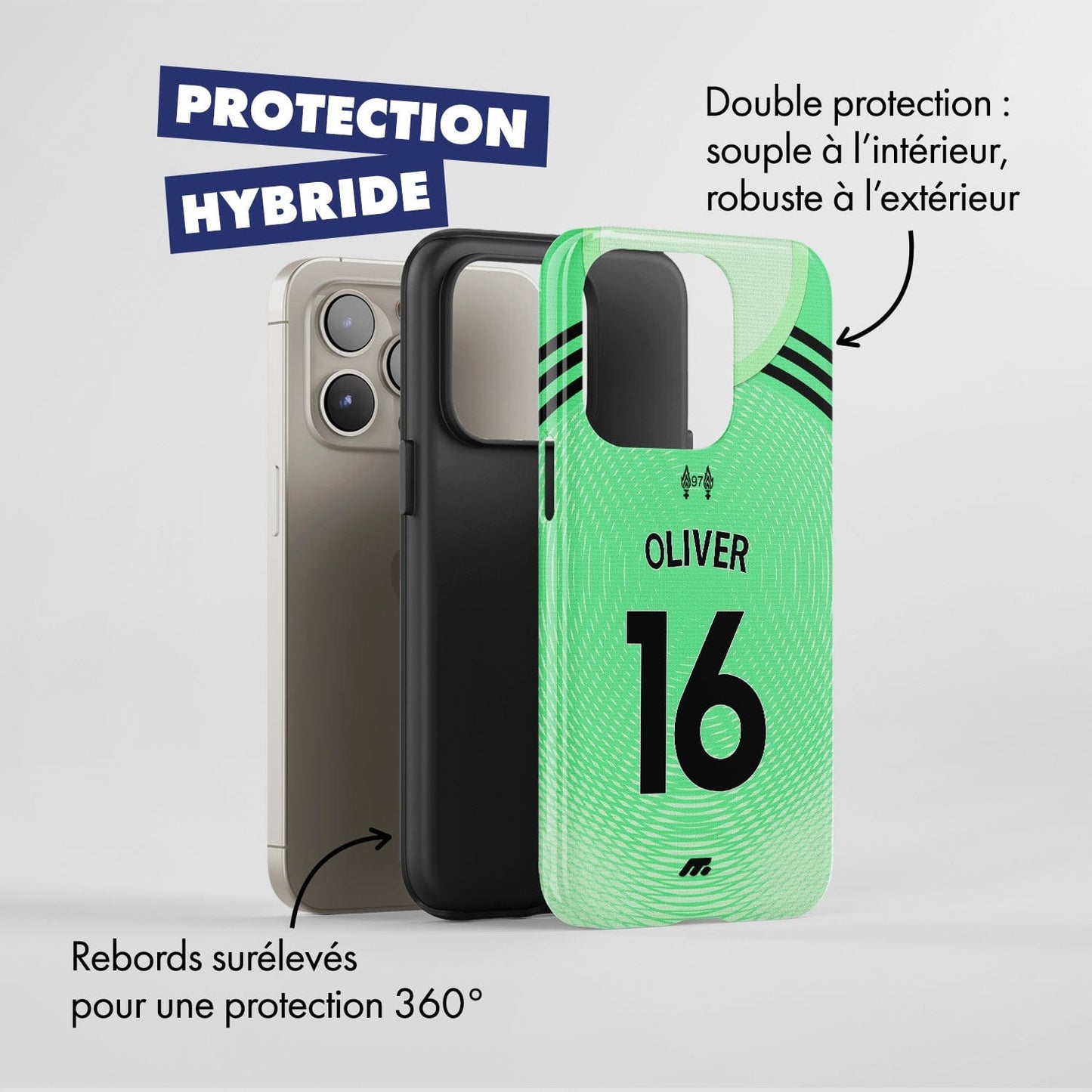 Coque de téléphone LIVERPOOL personnalisable pour téléphone