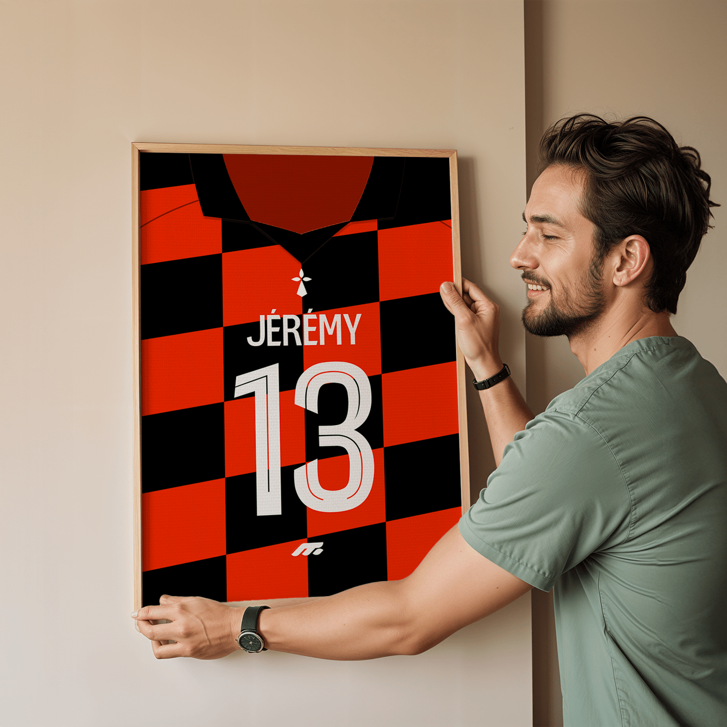 Affiche AUXERRE football personnalisable à imprimer