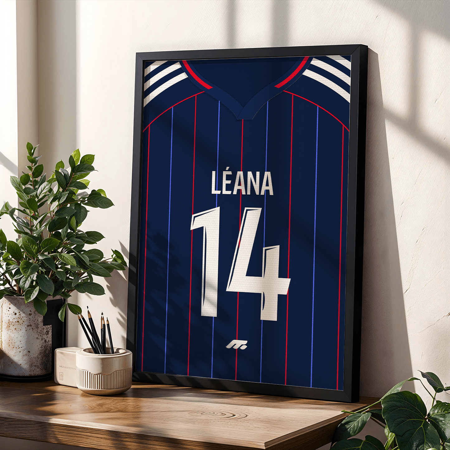 Affiche Olympique lyonnais football personnalisable à imprimer