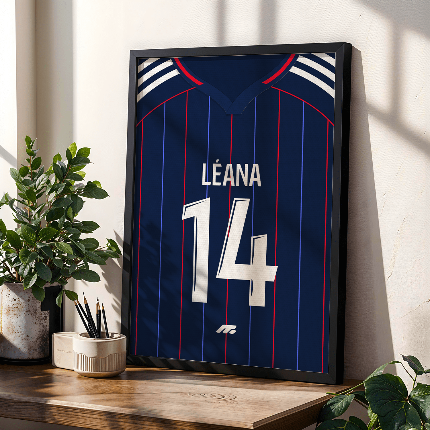 Affiche Olympique lyonnais football personnalisable à imprimer