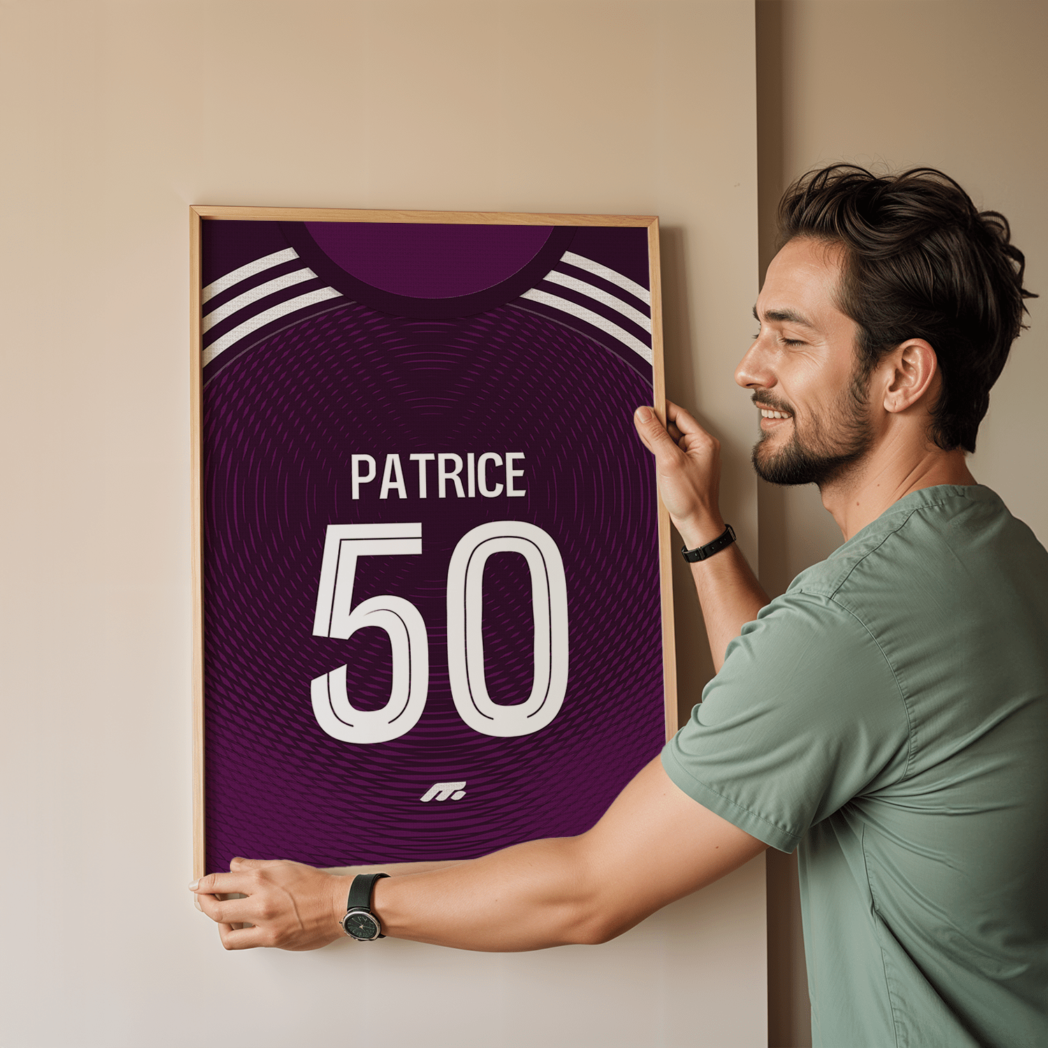 Affiche LYON football personnalisable à imprimer