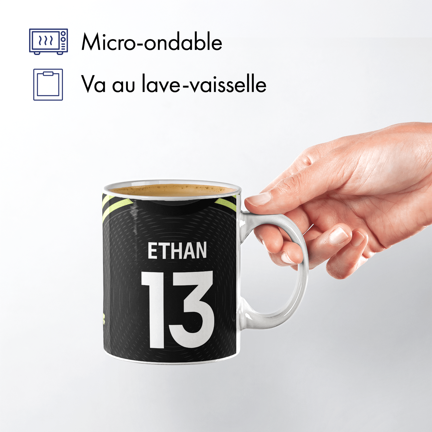 Mug Manchester United football personnalisable