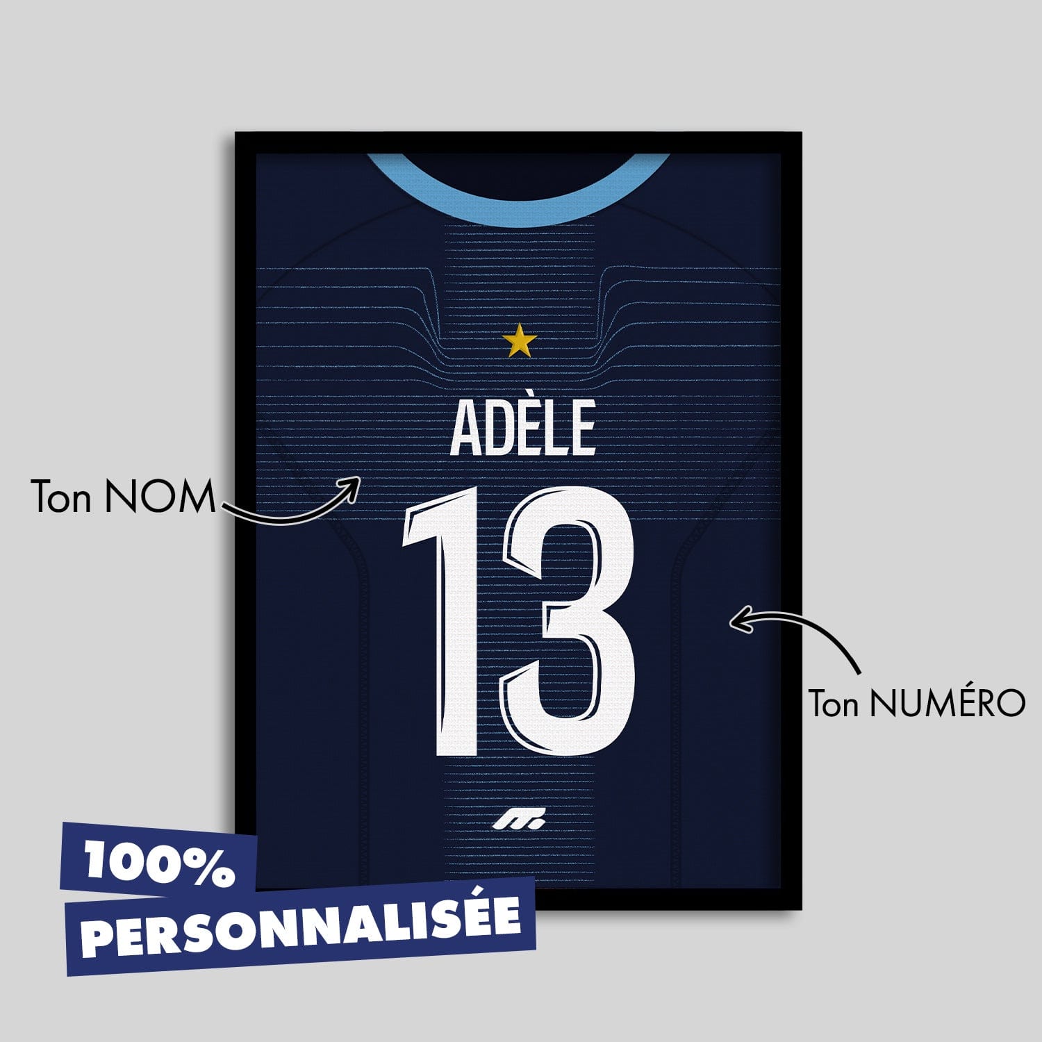 Affiche Olympique de Marseille football personnalisable à imprimer