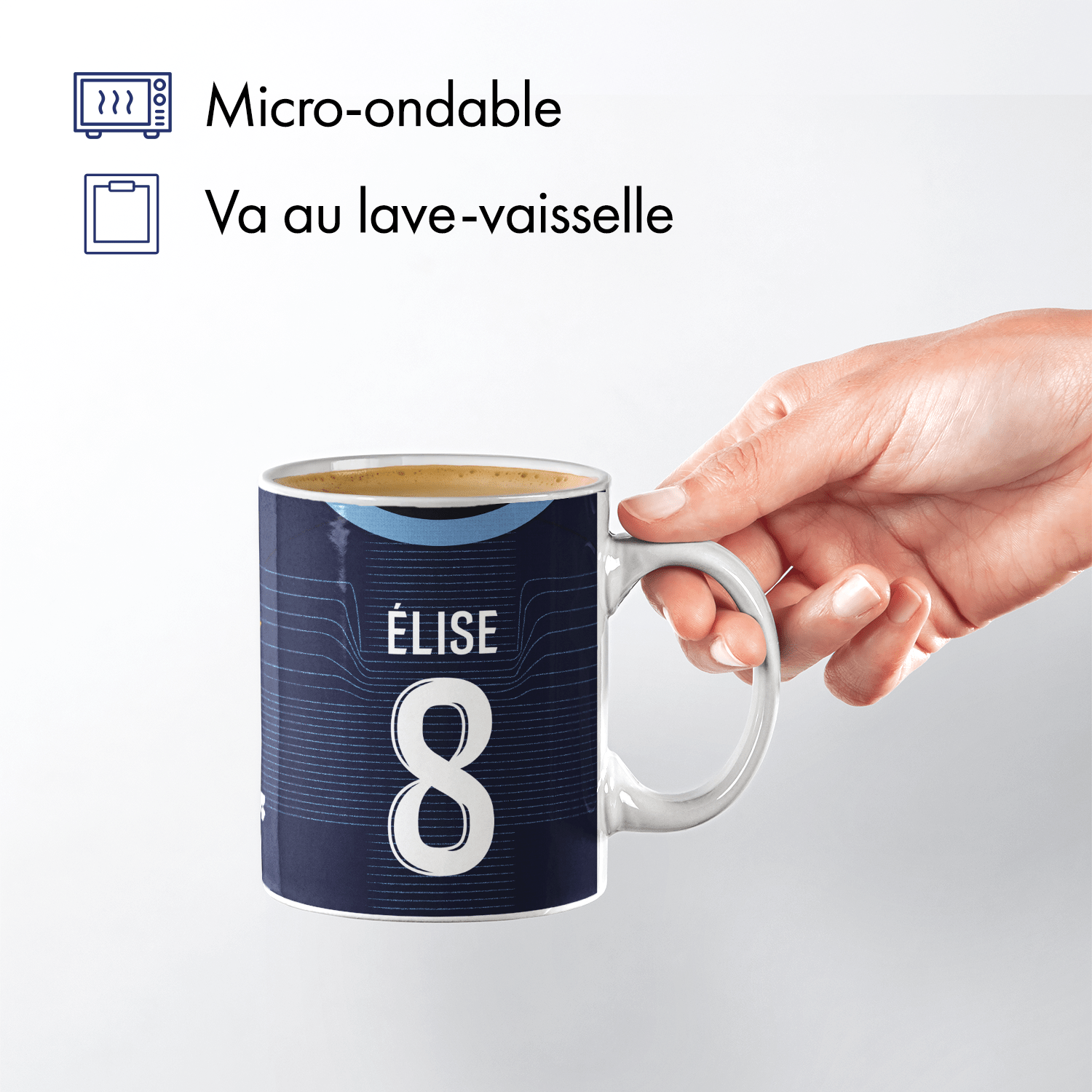 Mug Olympique de Marseille football personnalisable