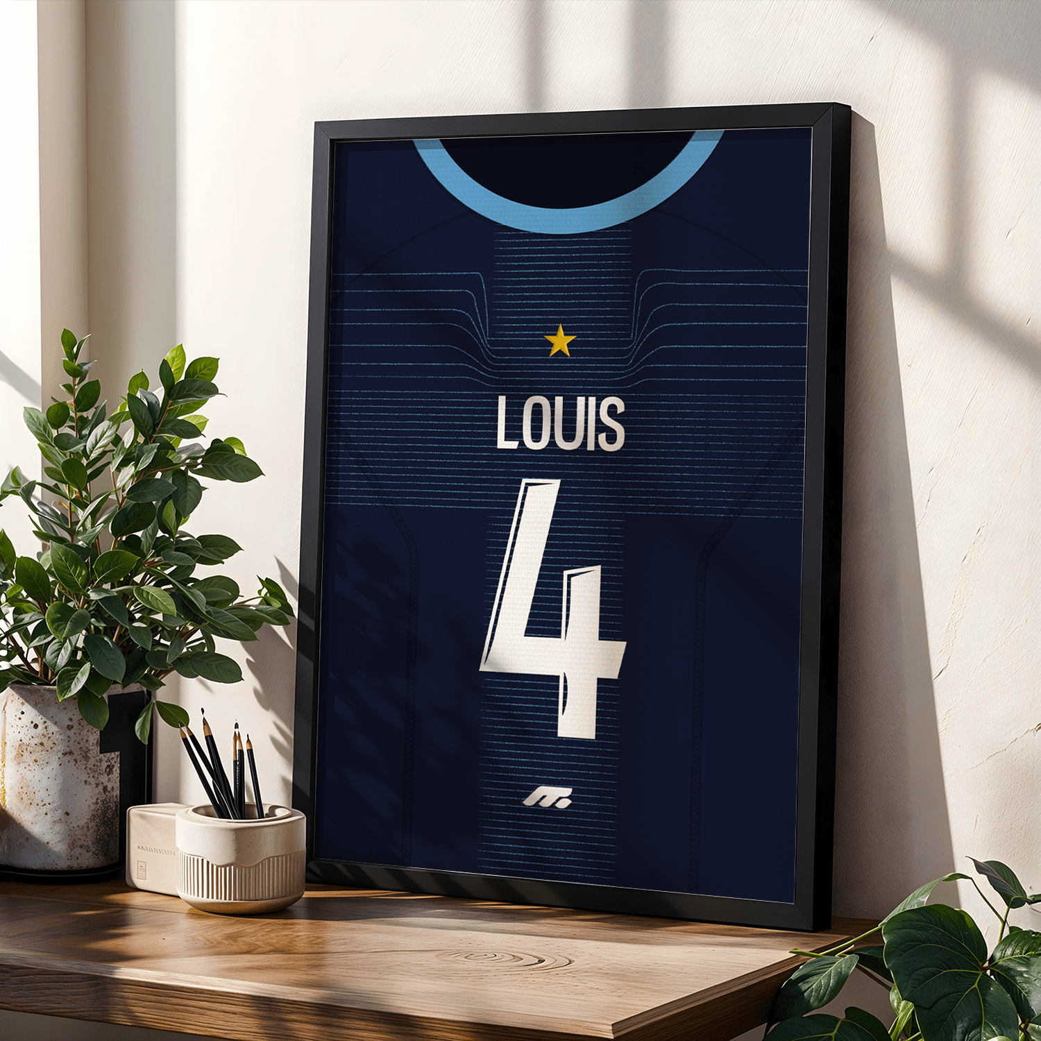 Affiche Olympique de Marseille football personnalisable à imprimer