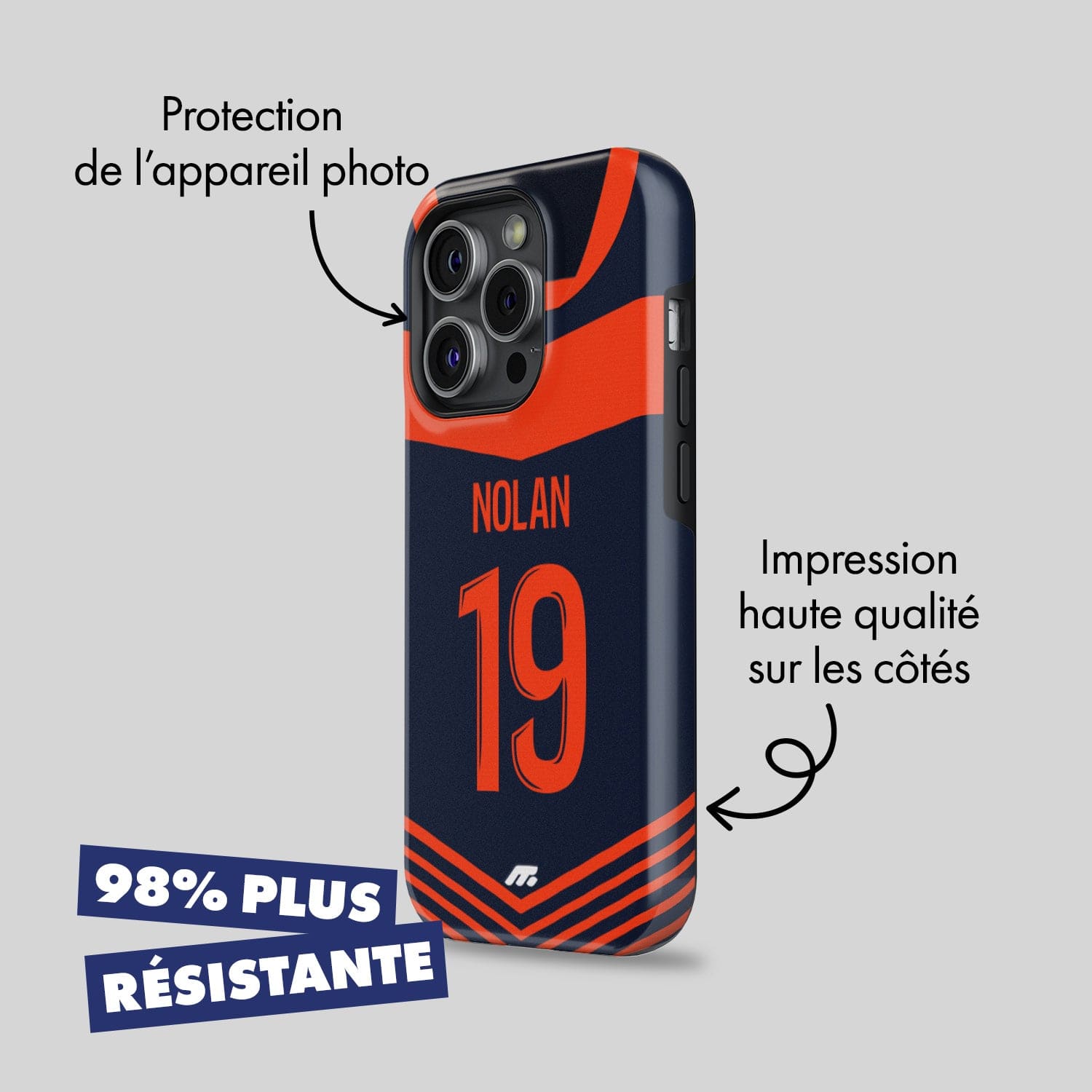 Coque Montpellier Hérault SC football personnalisable pour téléphone - iPhone, Samsung, Google, Xiaomi, Oppo