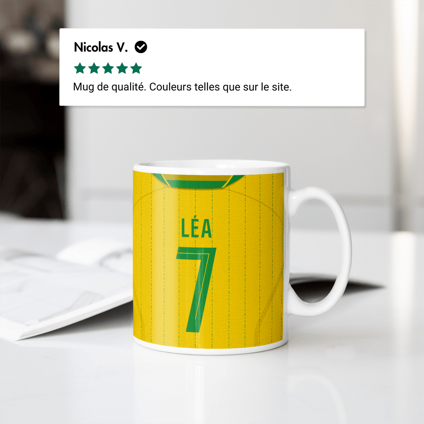 Mug FC Nantes football personnalisable