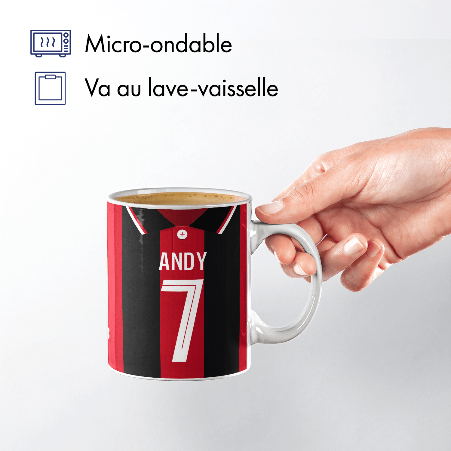Mug OGC Nice football personnalisable