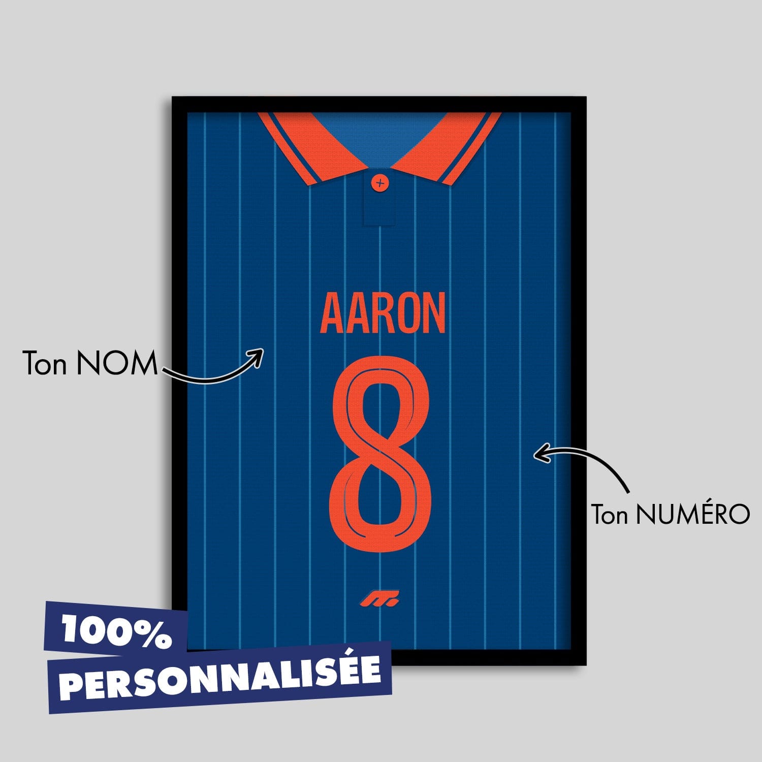 Affiche NICE football personnalisable à imprimer